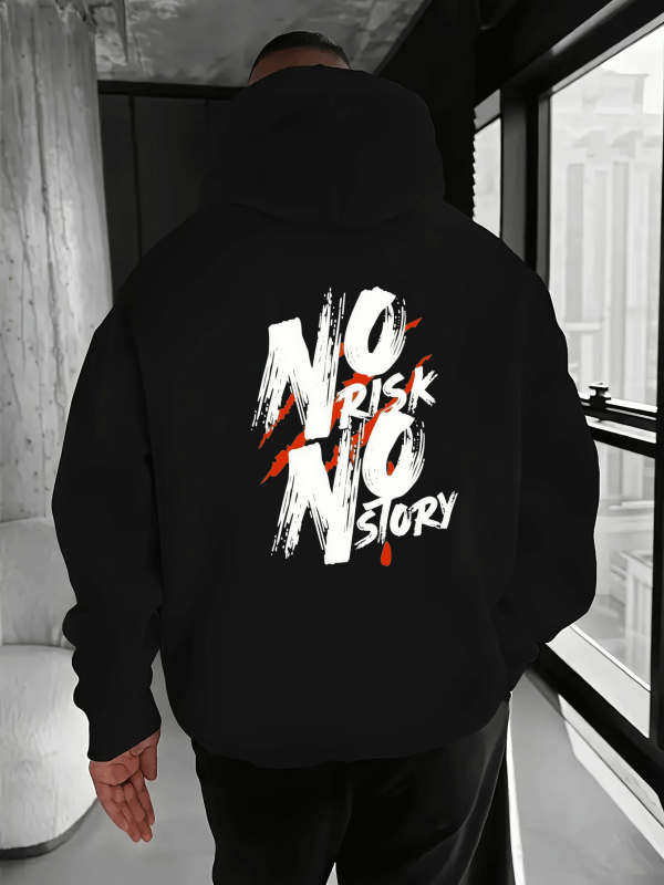 Ανδρικό φούτερ χωρίς κουκούλα με στρογγυλό λαιμό, μακριά μανίκια, ίσιο κόψιμο, πλαϊνές τσέπες, εκτύπωση θερμικής μεταφοράς, πολυεστέρας 96%