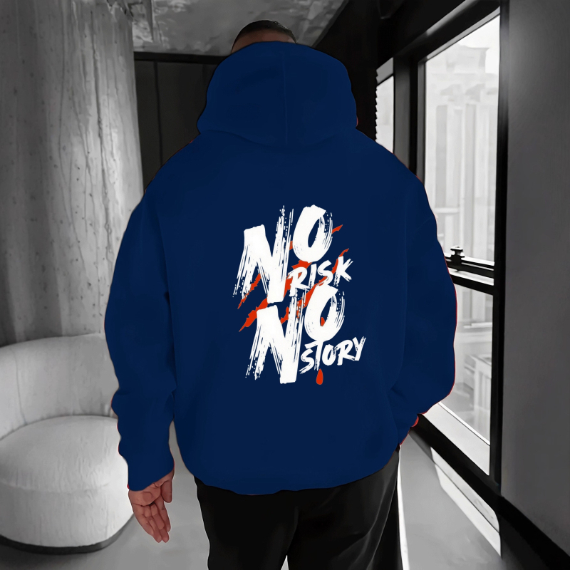 Ανδρικό φούτερ χωρίς κουκούλα με στρογγυλό λαιμό, μακριά μανίκια, ίσιο κόψιμο, πλαϊνές τσέπες, εκτύπωση θερμικής μεταφοράς, πολυεστέρας 96%