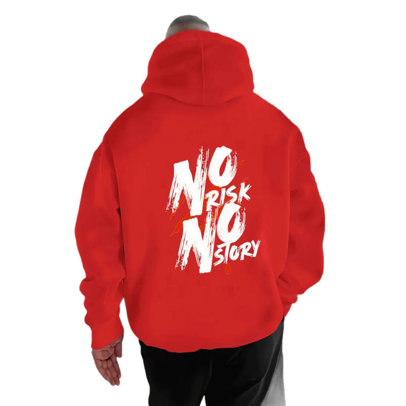 Ανδρικό φούτερ χωρίς κουκούλα με στρογγυλό λαιμό, μακριά μανίκια, ίσιο κόψιμο, πλαϊνές τσέπες, εκτύπωση θερμικής μεταφοράς, πολυεστέρας 96%