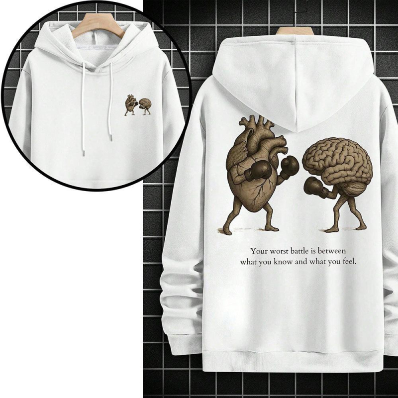 Φούτερ με κουκούλα, χαλαρή γραμμή, μακριά μανίκια, πουλόβερ, πολυεστέρας 96%+