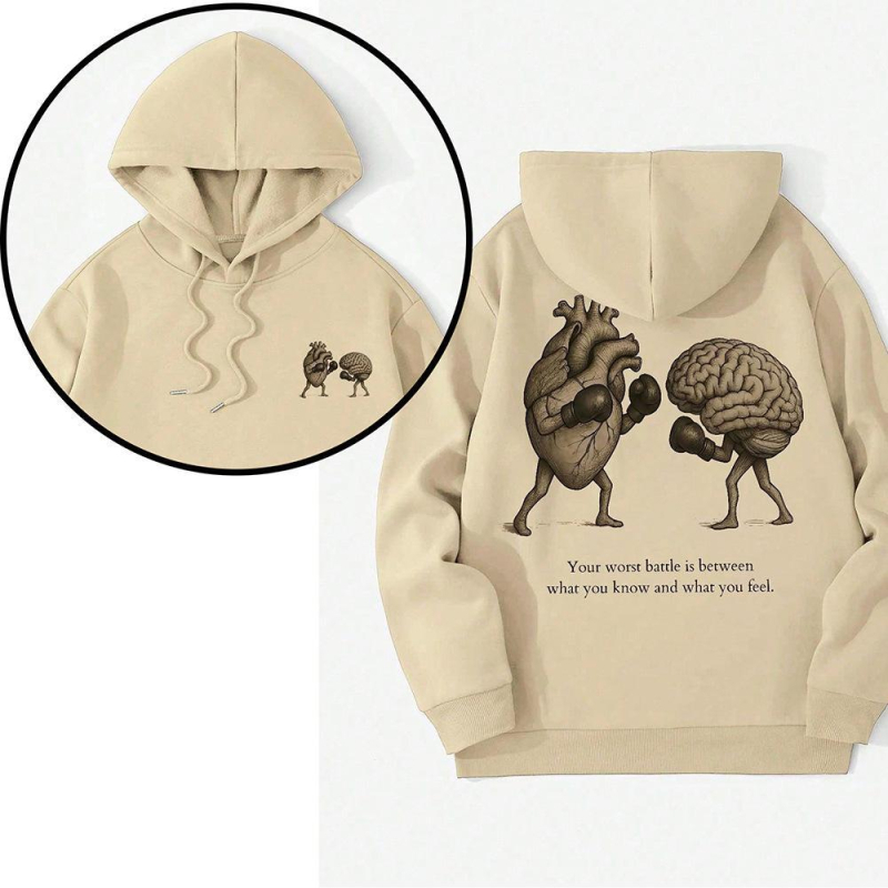 Φούτερ με κουκούλα, χαλαρή γραμμή, μακριά μανίκια, πουλόβερ, πολυεστέρας 96%+