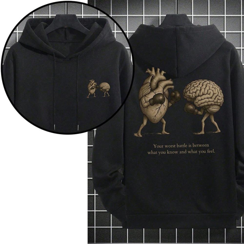 Φούτερ με κουκούλα, χαλαρή γραμμή, μακριά μανίκια, πουλόβερ, πολυεστέρας 96%+