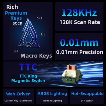 AK980MAX πληκτρολόγιο παιχνιδιών με RGB φωτισμό, ενσύρματο, μάρκα Ajazz/Heijue, κυκλοφόρησε το 2025