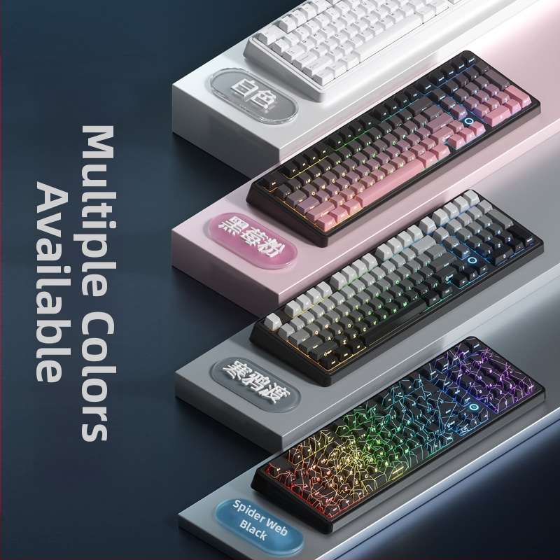 AK980MAX гейминг клавиатура с RGB подсветка, проводна връзка, Ajazz/Heijue, издание 2025