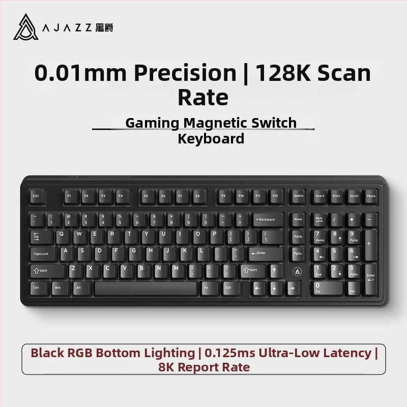 AK980MAX πληκτρολόγιο παιχνιδιών με RGB φωτισμό, ενσύρματο, μάρκα Ajazz/Heijue, κυκλοφόρησε το 2025