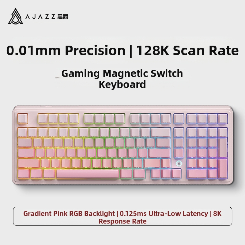 AK980MAX πληκτρολόγιο παιχνιδιών με RGB φωτισμό, ενσύρματο, μάρκα Ajazz/Heijue, κυκλοφόρησε το 2025