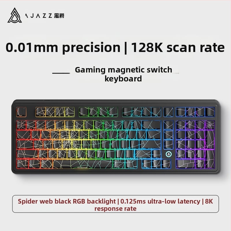 AK980MAX πληκτρολόγιο παιχνιδιών με RGB φωτισμό, ενσύρματο, μάρκα Ajazz/Heijue, κυκλοφόρησε το 2025
