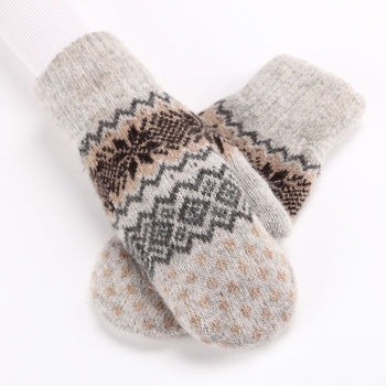 Χειμωνιάτικα Διπλοπλεκτα Θερμά Γάντια Χωρίς Δάχτυλα για Εξωτερική Ποδηλασία, Βασισμένα σε Βαμβάκι με Γερμανικό Φλίς