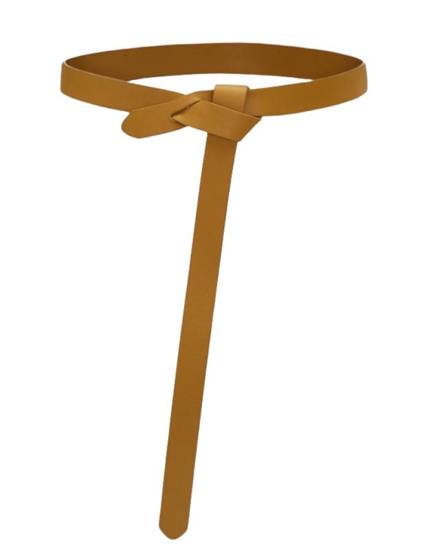 Ζώνη για φορέματα — διακοσμητική ζώνη με κόμπο από τεχνητό δέρμα; αγκράφα PU; κλείσιμο με αγκράφα; Προέλευση: Τζίνχαου (Jinhua); Άνοιξη 2024