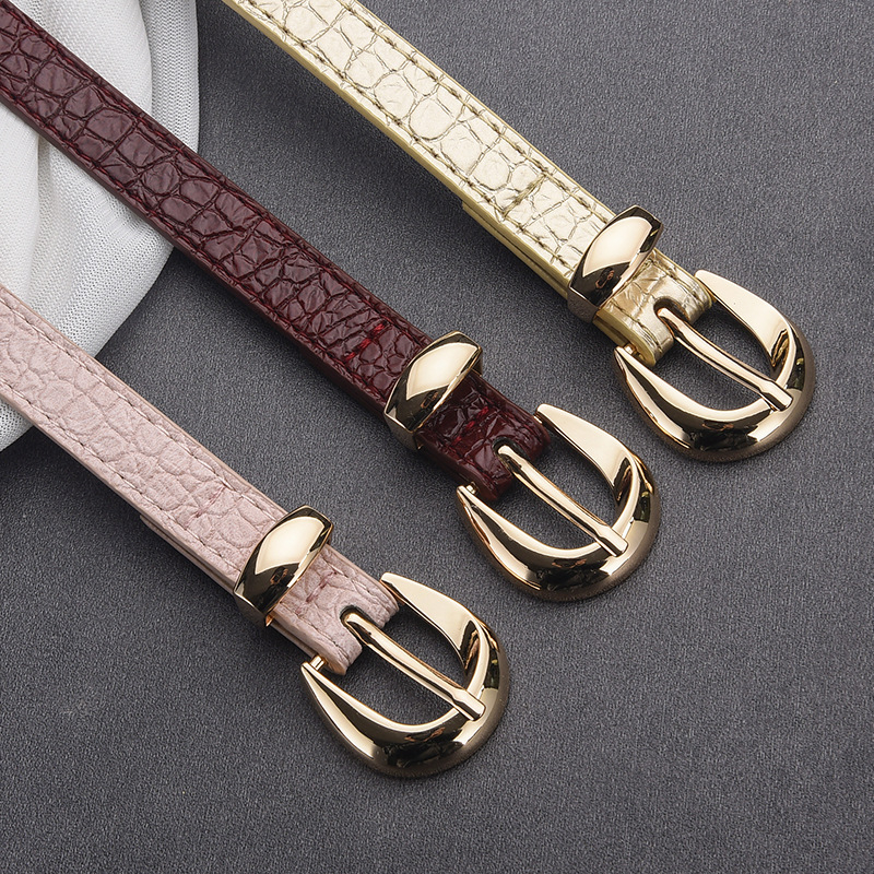 Γυναικεία ζώνη PU δέρματος με κούμπωμα με ακίδα, πλάτος 2-4 εκ, vintage στυλ, κράμα