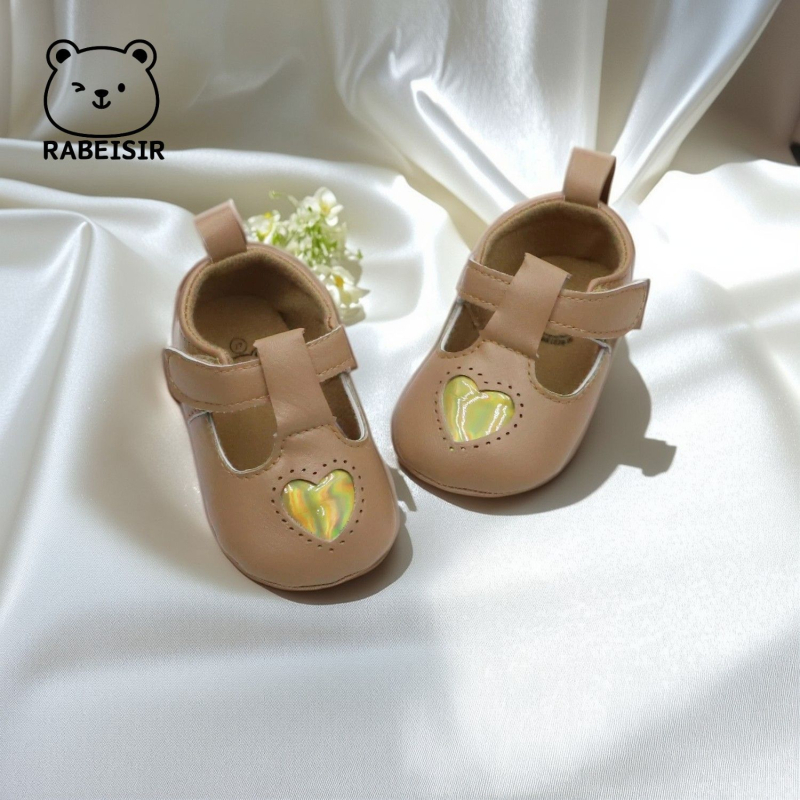 Princeses zīdaiņu kurpes - elpojošas, antislīdējošas, augšējā daļa no sintētiskas ādas, EVA zolīte