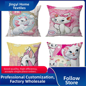 Husă de pernă din in, imprimare pe o singură față, respirabilă, personalizabilă