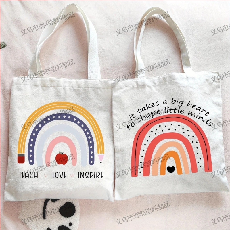 Karan Canvas Tote Bag с печат на лого, UV дигитален печат и ситопечат, произход Yiwu