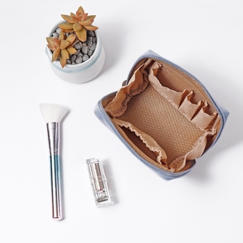 Τσαντάκι μακιγιάζ - Corduroy, μονόχρωμο σχέδιο, για γυναίκες, οικιακή αποθήκευση, καλοκαίρι 2023