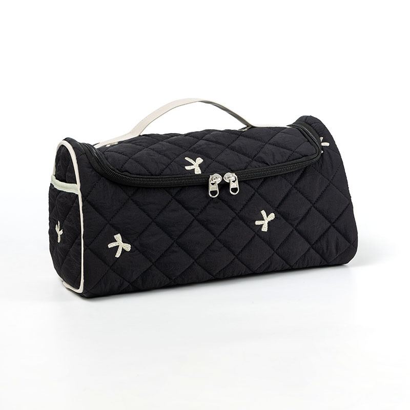 Τσάντα αποθήκευσης ταξιδιού από βαμβάκι, κυβοειδούς σχήματος, πολυλειτουργικός οργανωτής καλλυντικών για ταξίδια, μακιγιάζ και μπάνιo