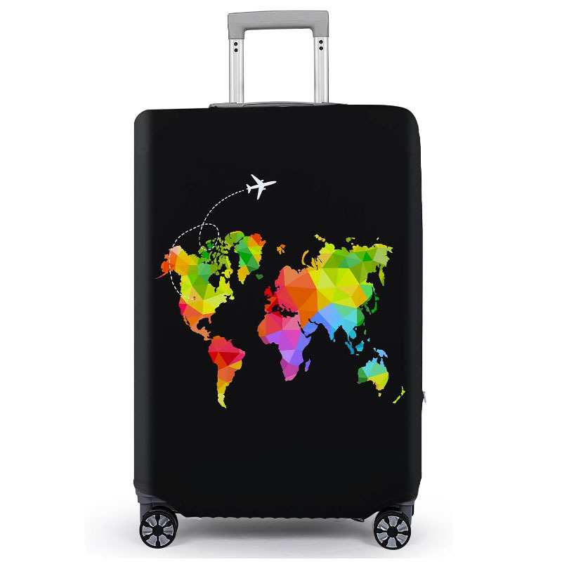 Bőröndvédő huzat 20–35L kapacitás, poliészter, geometriai mintázat, városi minimalista stílus, szabadidős utazásokhoz