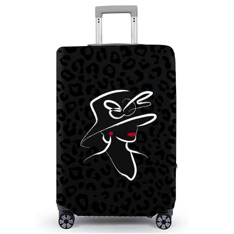 Bőröndvédő huzat 20–35L kapacitás, poliészter, geometriai mintázat, városi minimalista stílus, szabadidős utazásokhoz