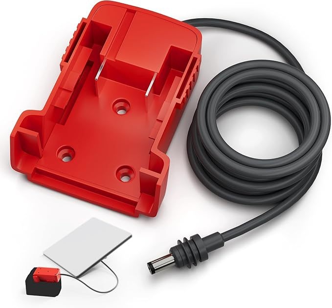 Milwaukee 12V Li‑ion baterija DIY adapter za 2.1 DC napajanje glave M12
