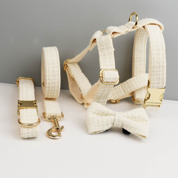 Κολάρο σκύλου με μεταλλική αγκράφα για χάραξη και αναδιπλούμενο λουρί, πολυεστέρας, Flannelette