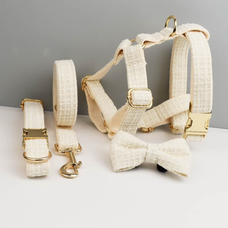 Κολάρο σκύλου με μεταλλική αγκράφα για χάραξη και αναδιπλούμενο λουρί, πολυεστέρας, Flannelette