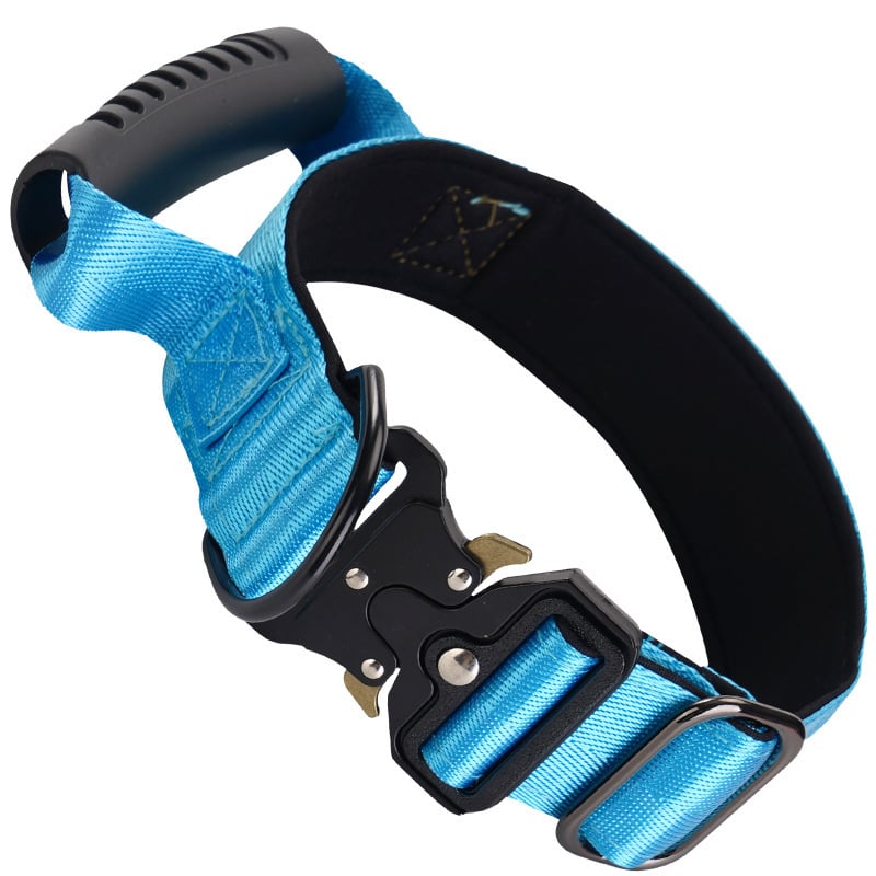 Nailona suņu kaklasaite, izturīga pret trieciieniem un sprādzieniem, taktiskais stils, vienots raksts, eksporta ekskluzīvs piedāvājums