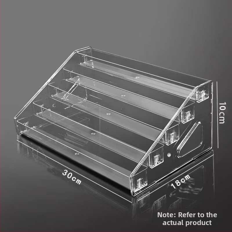 Επιτραπέζιο στήριγμα καταρράκτη για αρώματα και καλλυντικά, διαφανές, μεγάλης χωρητικότητας, πολλαπλών επιπέδων, αποσπώμενο αποθηκευτικό χώρο