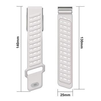 Силиконова каишка за Whoop 5.0 MG ECG смарт часовник — дишаща, спортен стил, съвместима с модел 42960178, издадена през 2025 г.