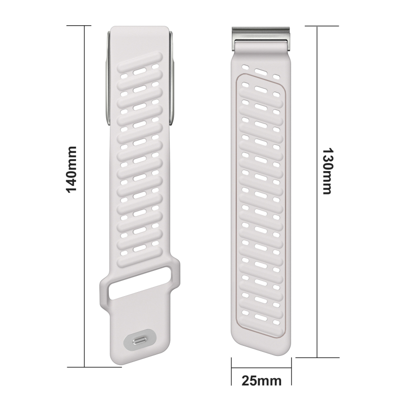 Silikona siksna Whoop 5.0 MG ECG viedpulkstenim — elpojoša, sportiska stila, saderīga ar modeli 42960178, izlaists 2025