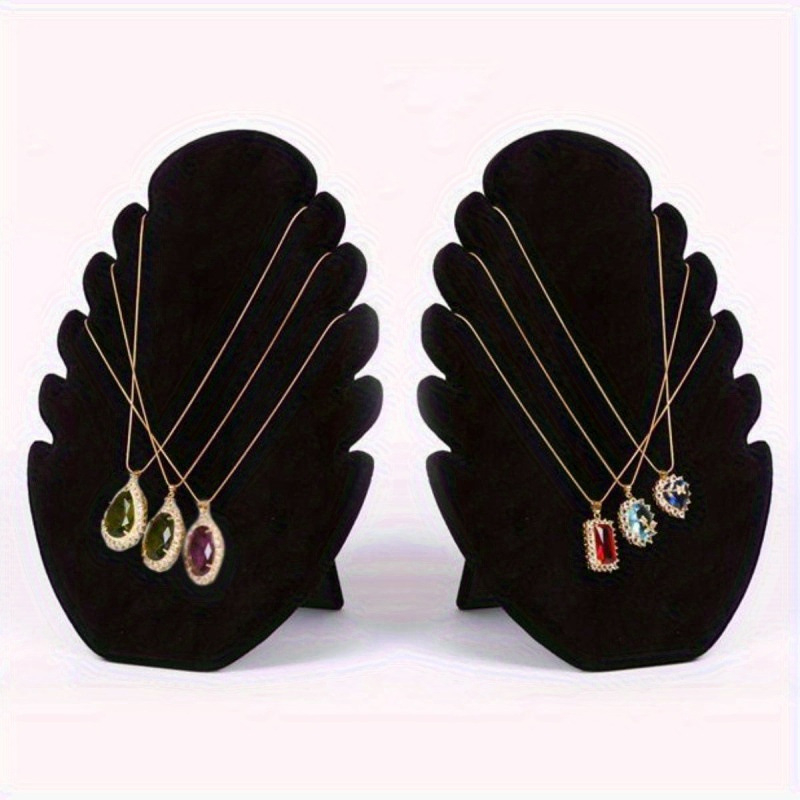 Velúr ékszerkijelző állvány fülbevalókhoz, nyakláncokhoz és karkötőkhöz – anyag: velúr + fa; forma: bemutató; szint: első; borítás: jégszürke velúr