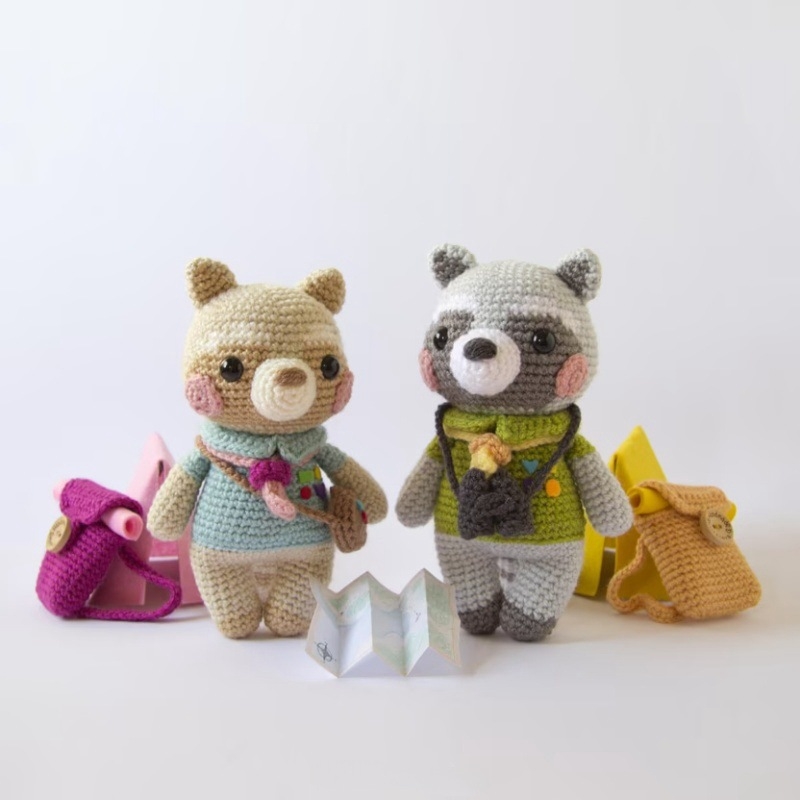 Dzīvnieku adīšanas materiālu komplekts — piena kokvilna, vijota dzija, adīšanai, preces kods 1122