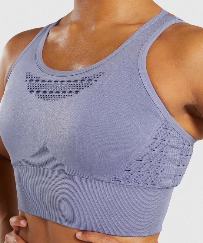 Αθλητικό σουτιέν με κενό πίσω, πλήρεις cups και λεπτό mold, ύφασμα νάιλον 80% σε ανάμιξη με Spandex 20% στην επένδυση, χωρίς ραφές, σταθερές διπλές τιράντες