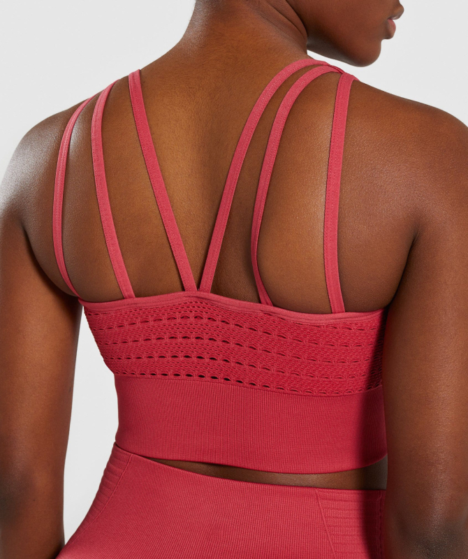 Αθλητικό σουτιέν με κενό πίσω, πλήρεις cups και λεπτό mold, ύφασμα νάιλον 80% σε ανάμιξη με Spandex 20% στην επένδυση, χωρίς ραφές, σταθερές διπλές τιράντες