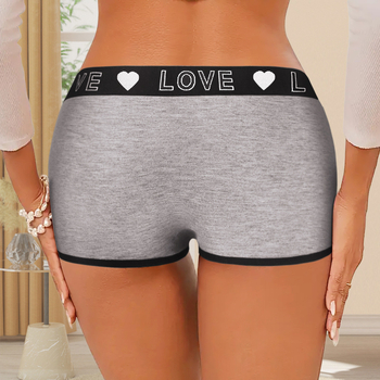Γυναικείοι μποξέρ σορτς από πολυεστέρα – αναπνοή, αδιαφανείς, μεσαία μέση, επένδυση καβάλου από πολυεστέρα