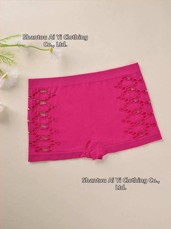 Γυναικείες νάιλον χωρίς ραφές μποξέρ σορτς, διαπνέοντα, μεσαίας ζώνης, πλεκτά