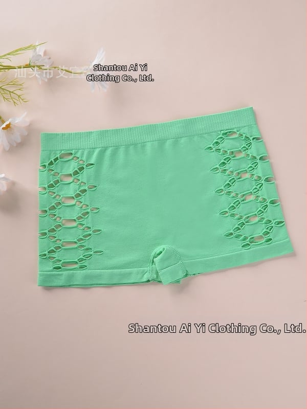 Γυναικείες νάιλον χωρίς ραφές μποξέρ σορτς, διαπνέοντα, μεσαίας ζώνης, πλεκτά