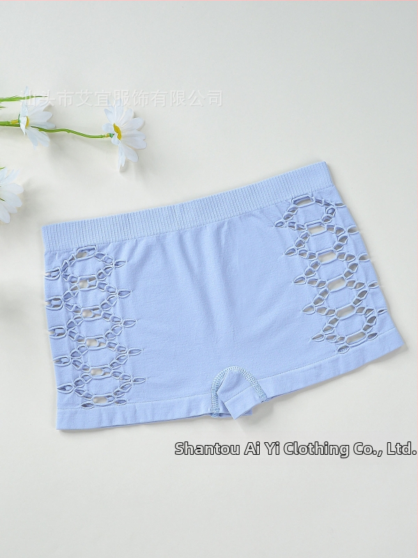 Γυναικείες νάιλον χωρίς ραφές μποξέρ σορτς, διαπνέοντα, μεσαίας ζώνης, πλεκτά