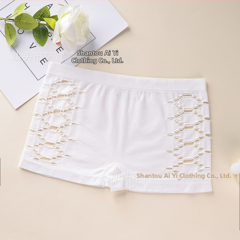 Γυναικείες νάιλον χωρίς ραφές μποξέρ σορτς, διαπνέοντα, μεσαίας ζώνης, πλεκτά