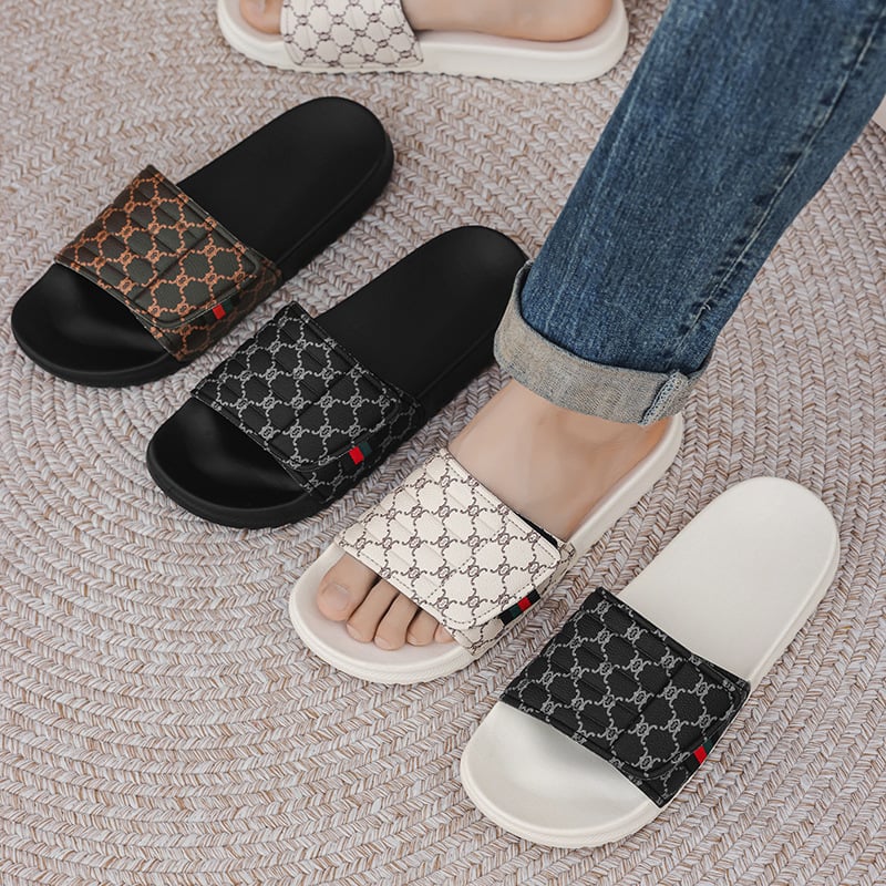 Ανδρικές παντόφλες με μια λουρίδα, PU επάνω μέρος, EVA σόλα, slip-on σχέδιο