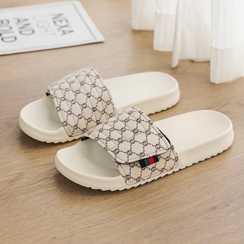 Ανδρικές παντόφλες με μια λουρίδα, PU επάνω μέρος, EVA σόλα, slip-on σχέδιο