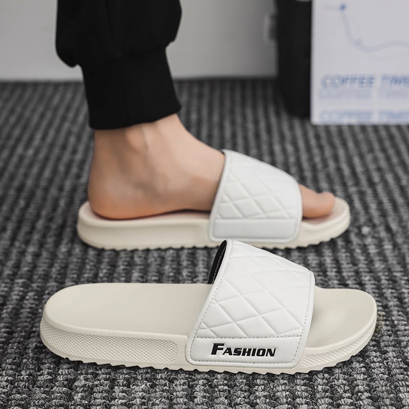 Ανδρικές παντόφλες με μια λουρίδα, PU επάνω μέρος, EVA σόλα, slip-on σχέδιο