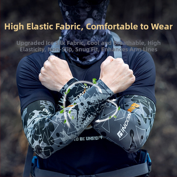 Ανδρικά μανίκια προστασίας από τον ήλιο για το καλοκαίρι, ψάρεμα και οδήγηση (Μάρκα: uiz; Σεζόν: Καλοκαίρι 2021; Ύφασμα: Άλλο)