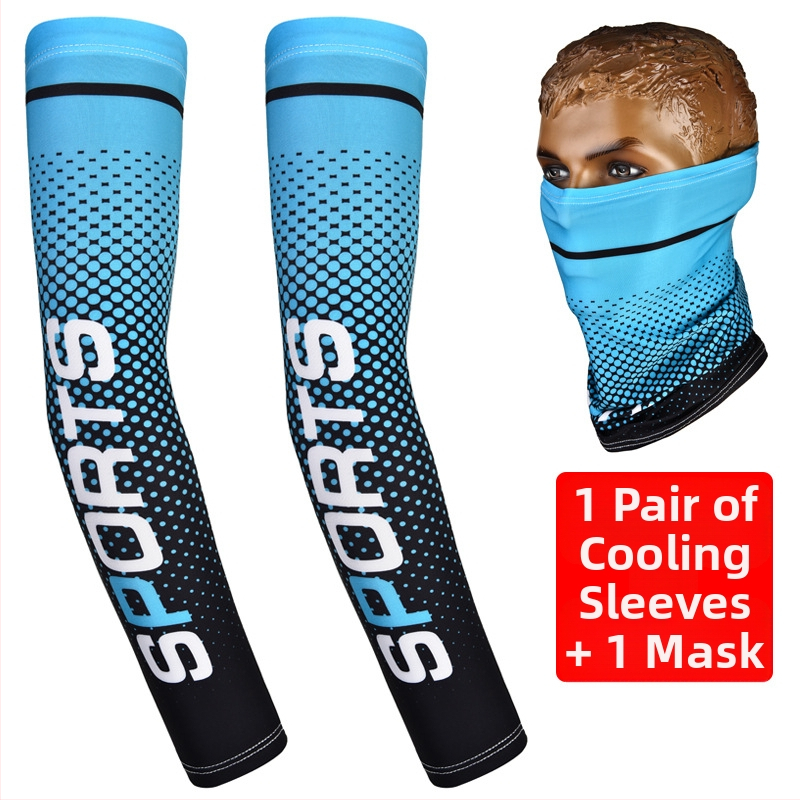 Ръкави за UV защита, Ice-Silk полиестерна тъкан, свободно пасване, за външни дейности (мъже)