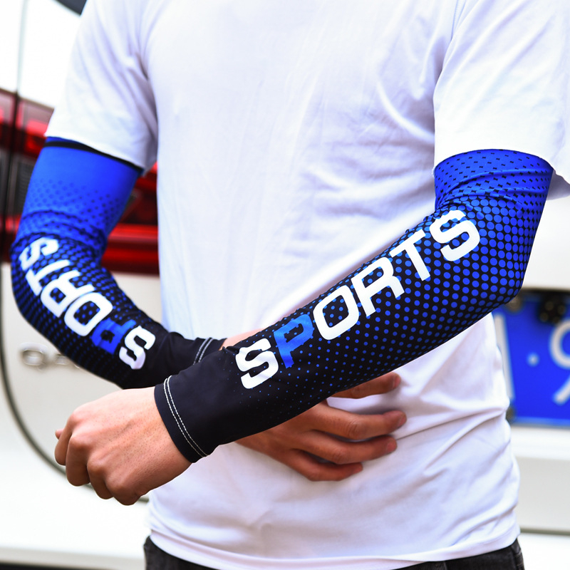 Ръкави за UV защита, Ice-Silk полиестерна тъкан, свободно пасване, за външни дейности (мъже)