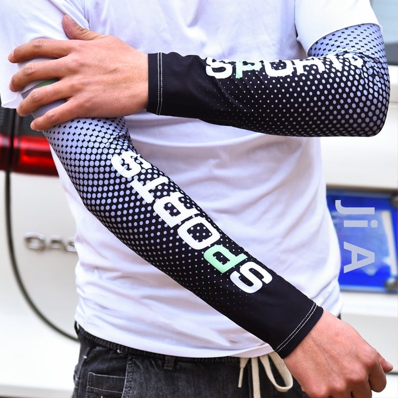 Ръкави за UV защита, Ice-Silk полиестерна тъкан, свободно пасване, за външни дейности (мъже)