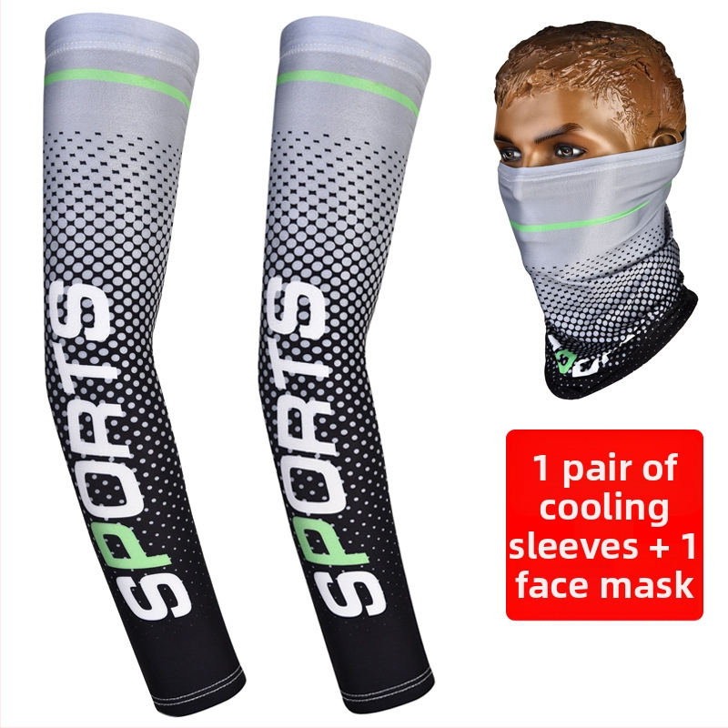 Ръкави за UV защита, Ice-Silk полиестерна тъкан, свободно пасване, за външни дейности (мъже)