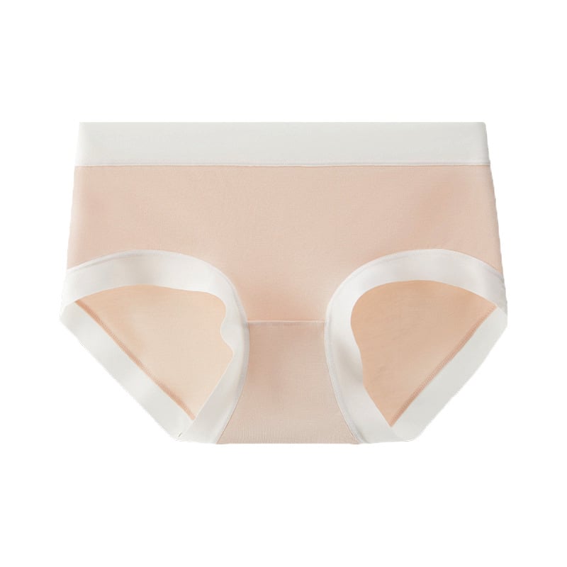 Sieviešu kokvilnas apakšveļa ar antibakteriālu aizsardzību, vidēja josta, trijstūra modelis, grafēna oderējums kaunuma zonā