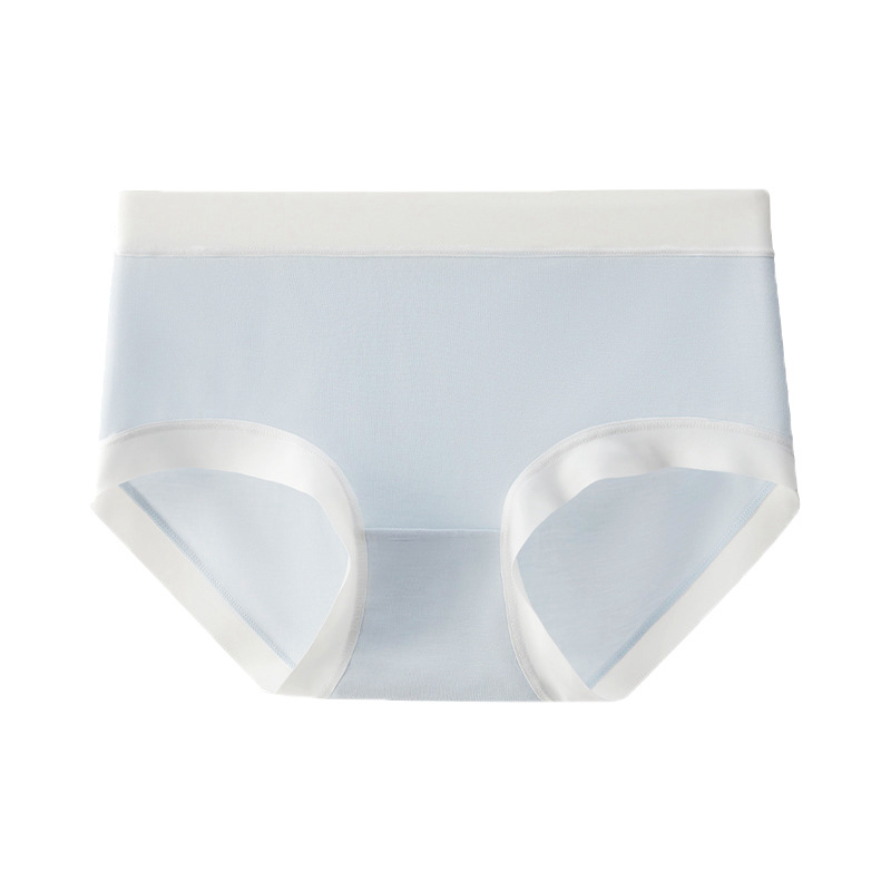 Sieviešu kokvilnas apakšveļa ar antibakteriālu aizsardzību, vidēja josta, trijstūra modelis, grafēna oderējums kaunuma zonā