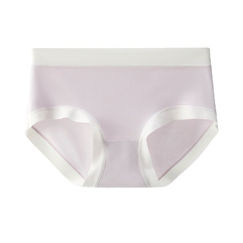 Sieviešu kokvilnas apakšveļa ar antibakteriālu aizsardzību, vidēja josta, trijstūra modelis, grafēna oderējums kaunuma zonā