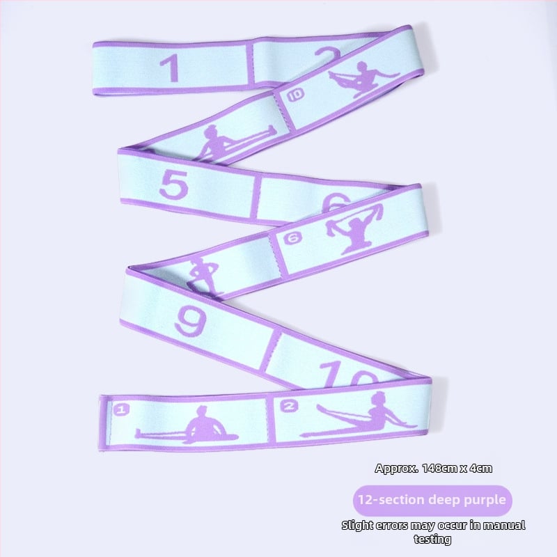 Joga korekcijas digitālā trenēšanas lente ar 12 segmentētu dizainu; Materiāls: poliesters + lateksa šķieda; Zīmols: Changhong; Preces kods: 12 grids-position type