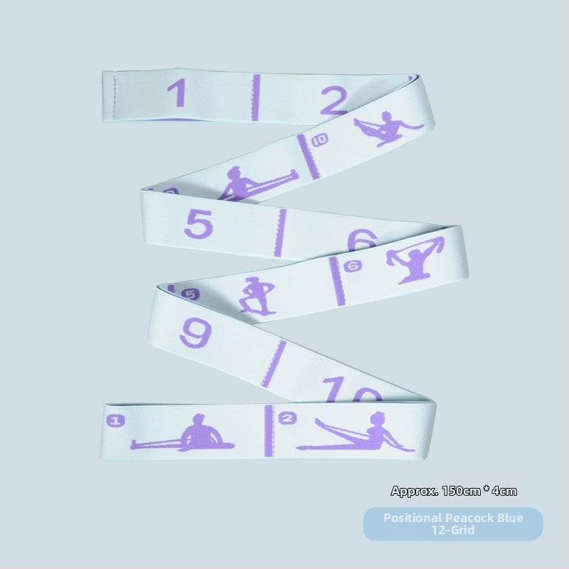 Joga korekcijas digitālā trenēšanas lente ar 12 segmentētu dizainu; Materiāls: poliesters + lateksa šķieda; Zīmols: Changhong; Preces kods: 12 grids-position type